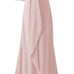 Lace chiffon wedding guest dress Brand: Jaeden